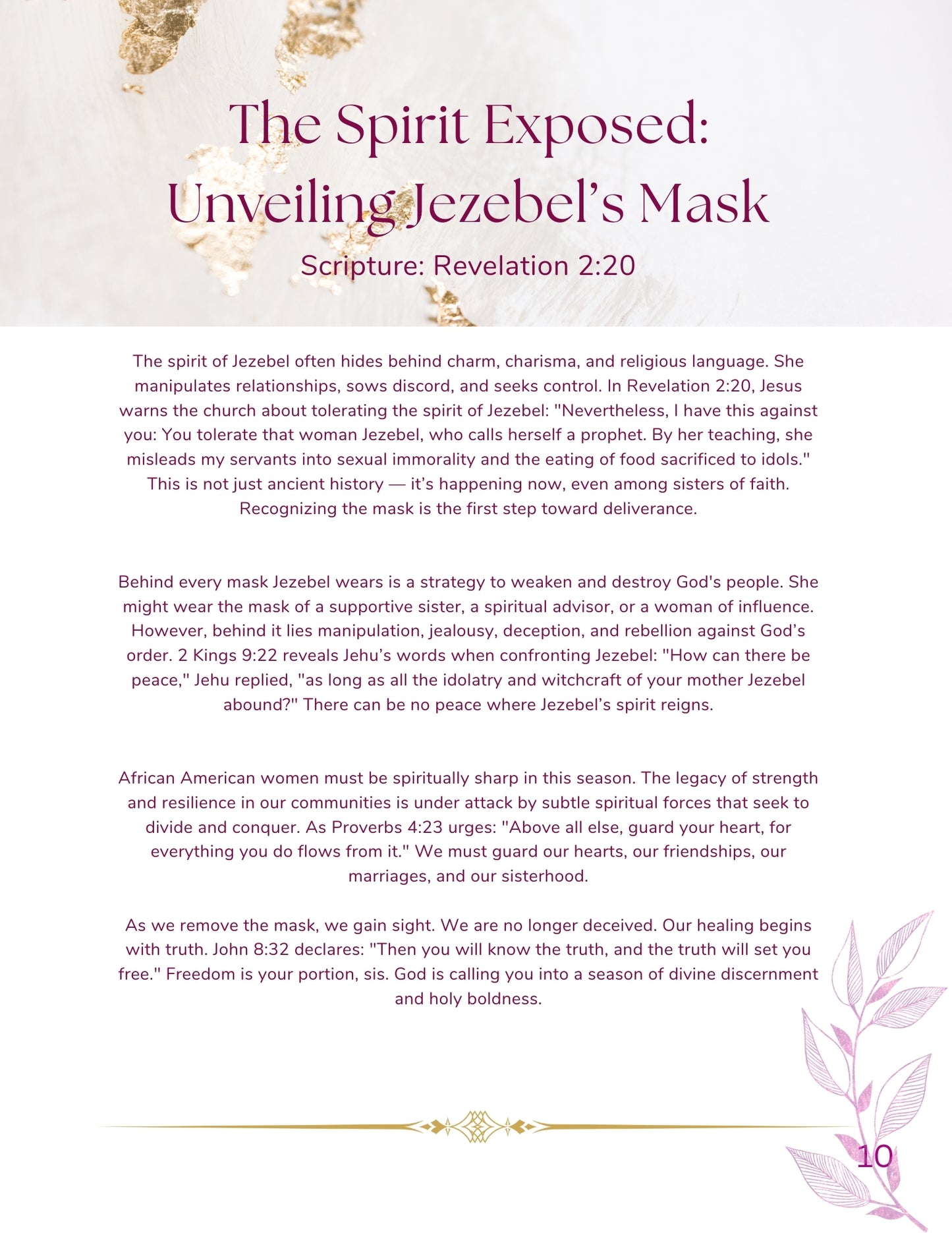 AVAILABLE SOON Eliminating The Jezebel Spirit Instructors Guide (Ebook Download Format) (Copy)